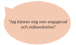 engagerad och målmedveten