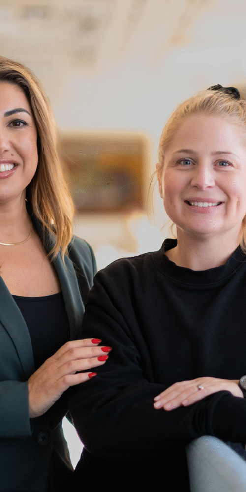 Parisa Mir Karim och Frida Rindefors